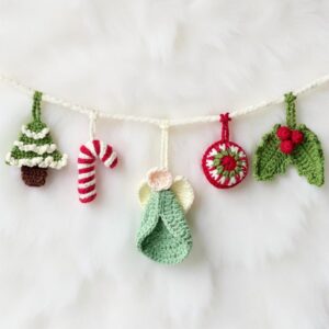 5-in-1 Christmas Ornaments Amigurumi Crochet Pattern - Adorable DIY Holiday Decor - Instant Download PDF