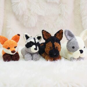 Woodland Animals Amigurumi Crochet Pattern Bundle - 6 Cute & Easy DIY Stuffed Toys - Instant Download PDF