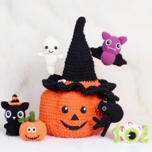 7in1 Halloween Amigurumi Bundle Crochet Pattern - Cute & Spooky - DIY Stuffed Animal Toys - Instant Download PDF