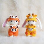 Adventurous Bunny Amigurumi Crochet Pattern - Adorable Outfit Bundle - DIY Stuffed Animal Toy - Instant Download PDF