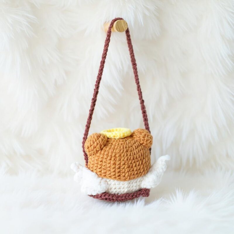 Swinging Angel Amigurumi Crochet Pattern - Charming DIY Car Hanging Charm - Instant Download PDF - Image 4