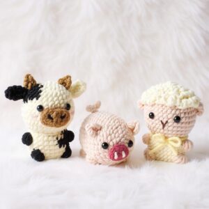 Animal Farm Amigurumi Crochet Patterns - Adorable No-Sew Collection - DIY Stuffed Animal Toys - Instant Download PDF