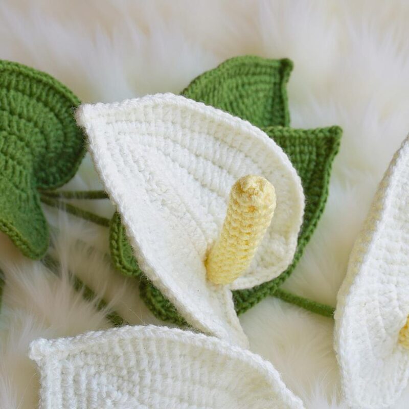 Anthurium Flower Amigurumi Crochet Pattern - Stunning DIY Handmade Flower - Instant Download PDF - Image 3
