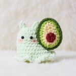 Avocado Snail Amigurumi Crochet Pattern - No-Sew - DIY Stuffed Animal Toy - Instant Download PDF
