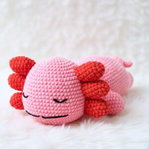 Axolotl Amigurumi Crochet Pattern - Adorable - DIY Stuffed Animal Toy - Instant Download PDF