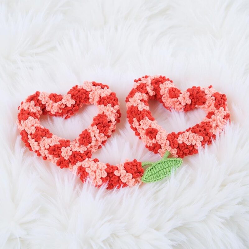 Baby's Breath Heart Wreath Crochet Pattern - Romantic DIY Floral Home Decor - Instant Download PDF - Image 2