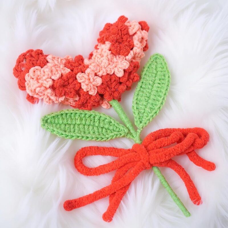 Baby's Breath Heart Wreath Crochet Pattern - Romantic DIY Floral Home Decor - Instant Download PDF - Image 5