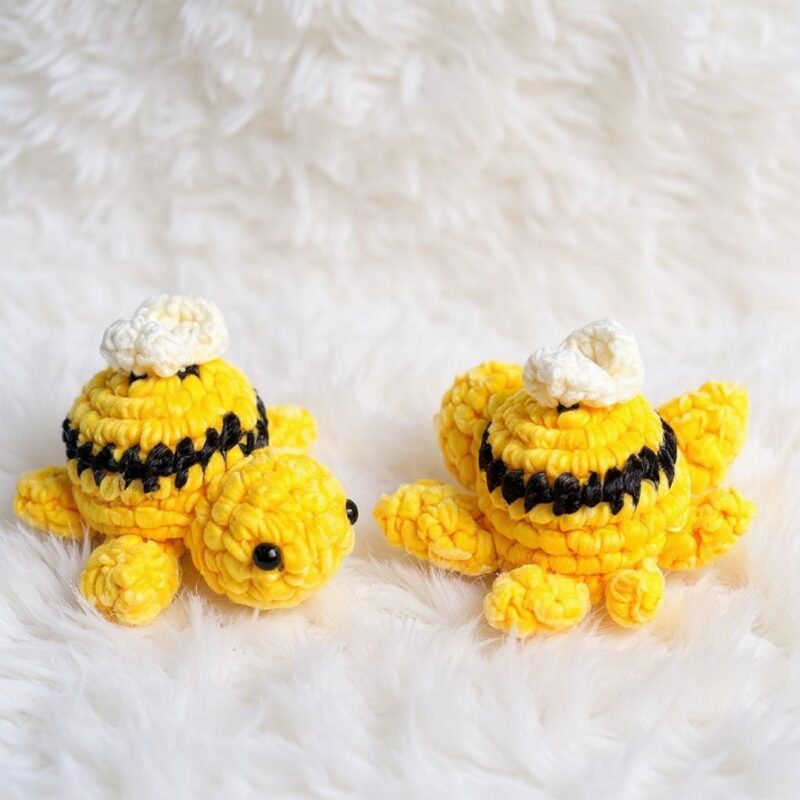 Bumble Bee Turtle Amigurumi Crochet Pattern - Adorable DIY Stuffed Animal Toy - Instant Download PDF - Image 2