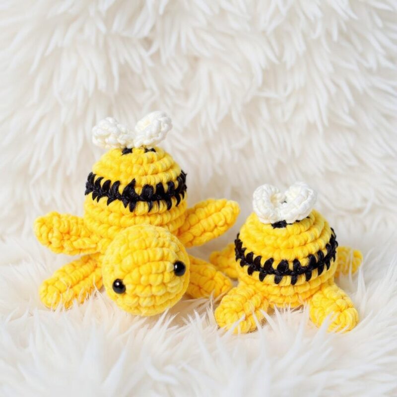 Bumble Bee Turtle Amigurumi Crochet Pattern - Adorable DIY Stuffed Animal Toy - Instant Download PDF - Image 4