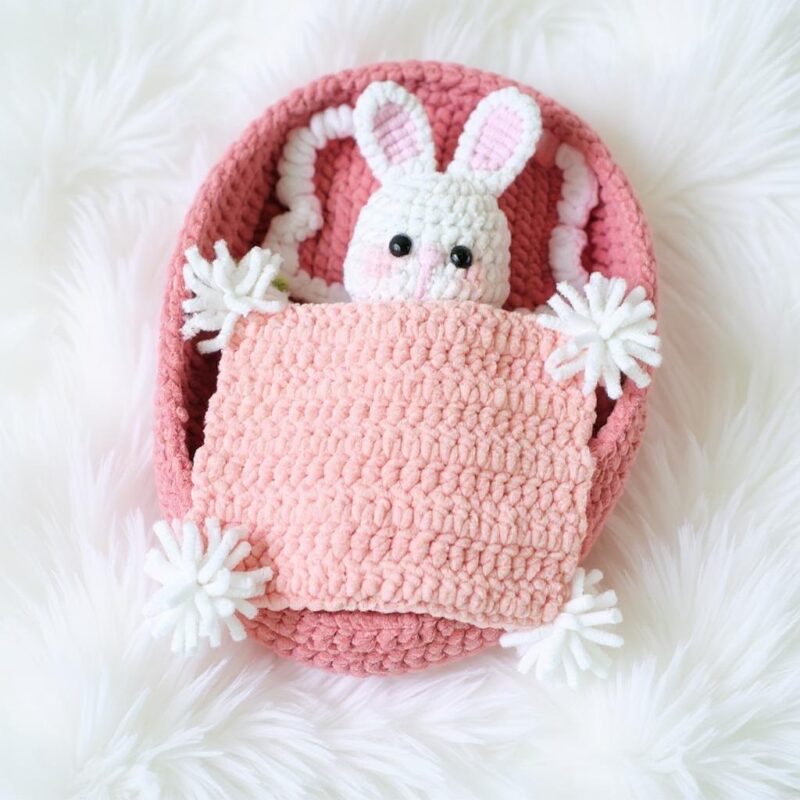 Baby Bunnies in Crib Amigurumi Crochet Pattern - Adorable DIY Stuffed Animal Toy - Instant Download PDF - Image 5