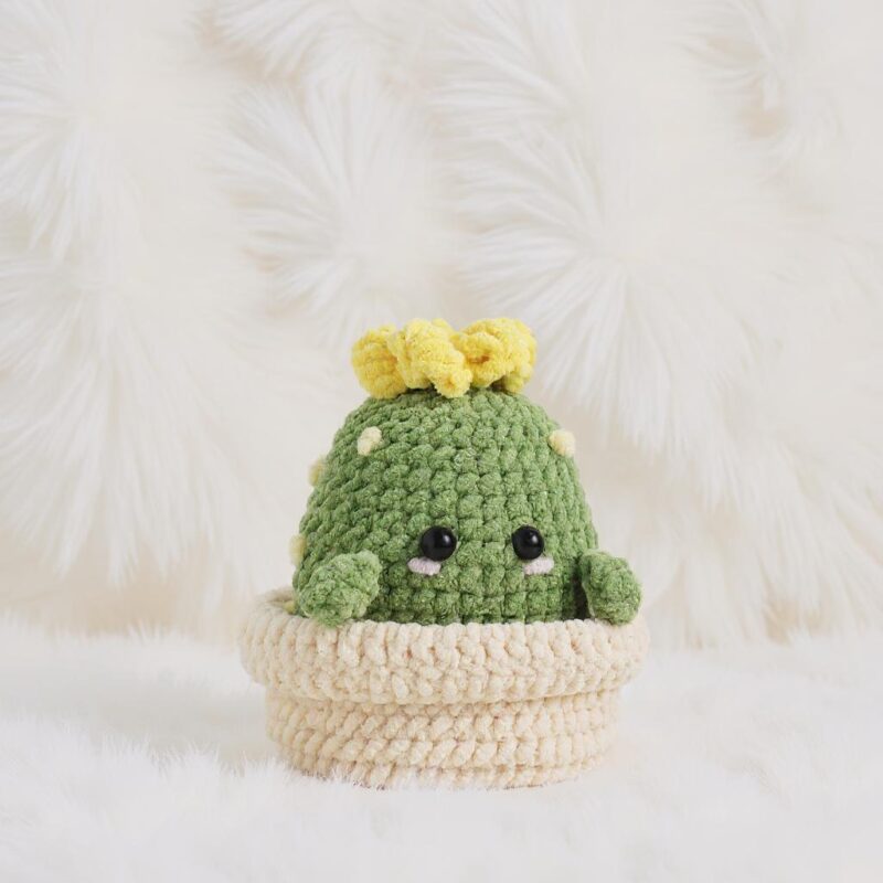 Baby Cactus Amigurumi Crochet Pattern - Adorable DIY Potted Plant - Instant Download PDF