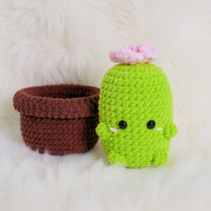 Baby Cactus Amigurumi Crochet Pattern - Adorable DIY Potted Plant - Instant Download PDF
