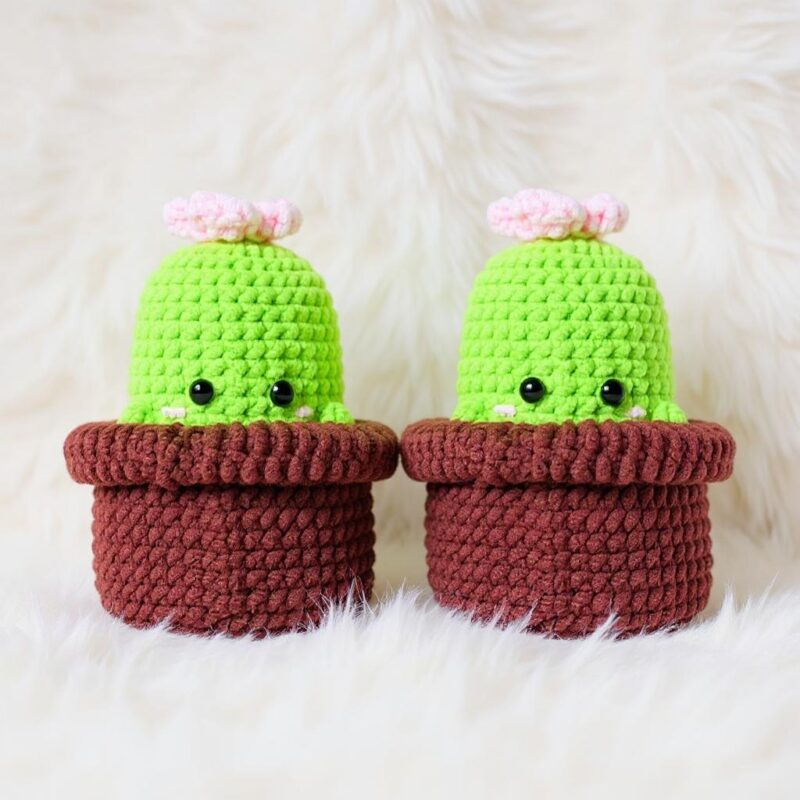 Baby Cactus Amigurumi Crochet Pattern - Adorable DIY Potted Plant - Instant Download PDF - Image 3