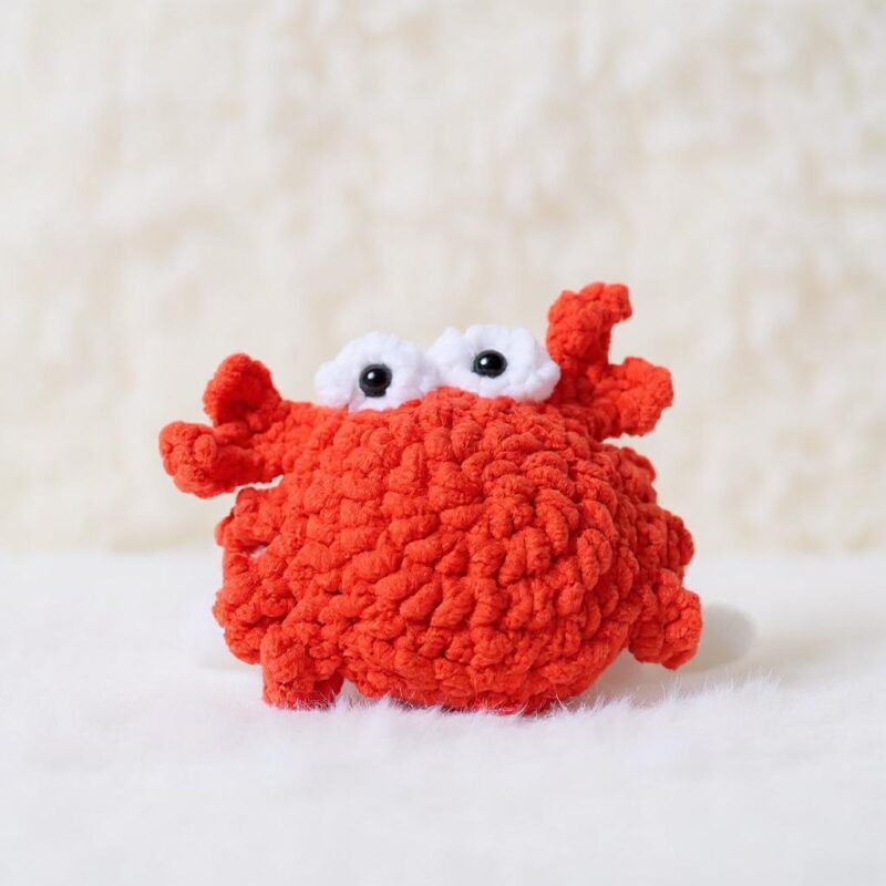 Baby Crab Amigurumi Crochet Pattern - No-Sew - DIY Stuffed Animal Toy - Instant Download PDF