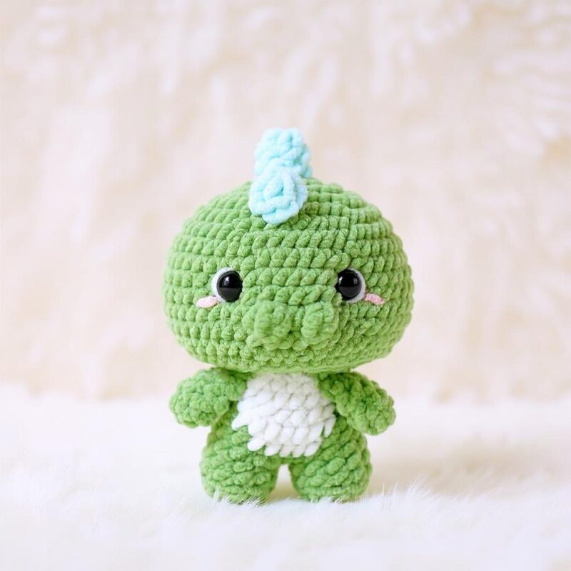 Baby Dinosaur Amigurumi Crochet Pattern - Adorable DIY Stuffed Animal Toy - Instant Download PDF