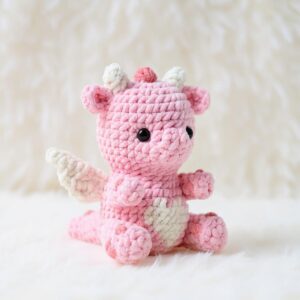 Baby Dragon Amigurumi Crochet Pattern - Adorable DIY Stuffed Animal Toy - Instant Download PDF