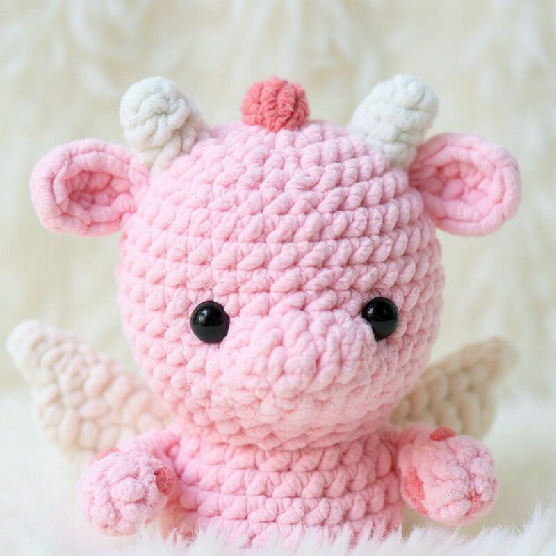 Baby Dragon Amigurumi Crochet Pattern - Adorable DIY Stuffed Animal Toy - Instant Download PDF - Image 3