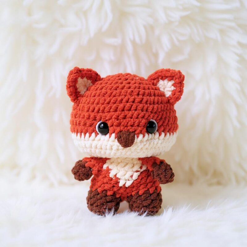 Baby Fox Amigurumi Crochet Pattern - Adorable - DIY Stuffed Animal Toy - Instant Download PDF