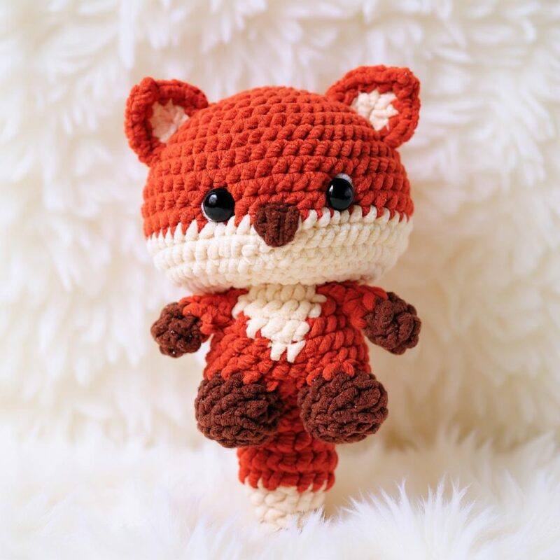 Baby Fox Amigurumi Crochet Pattern - Adorable - DIY Stuffed Animal Toy - Instant Download PDF - Image 2