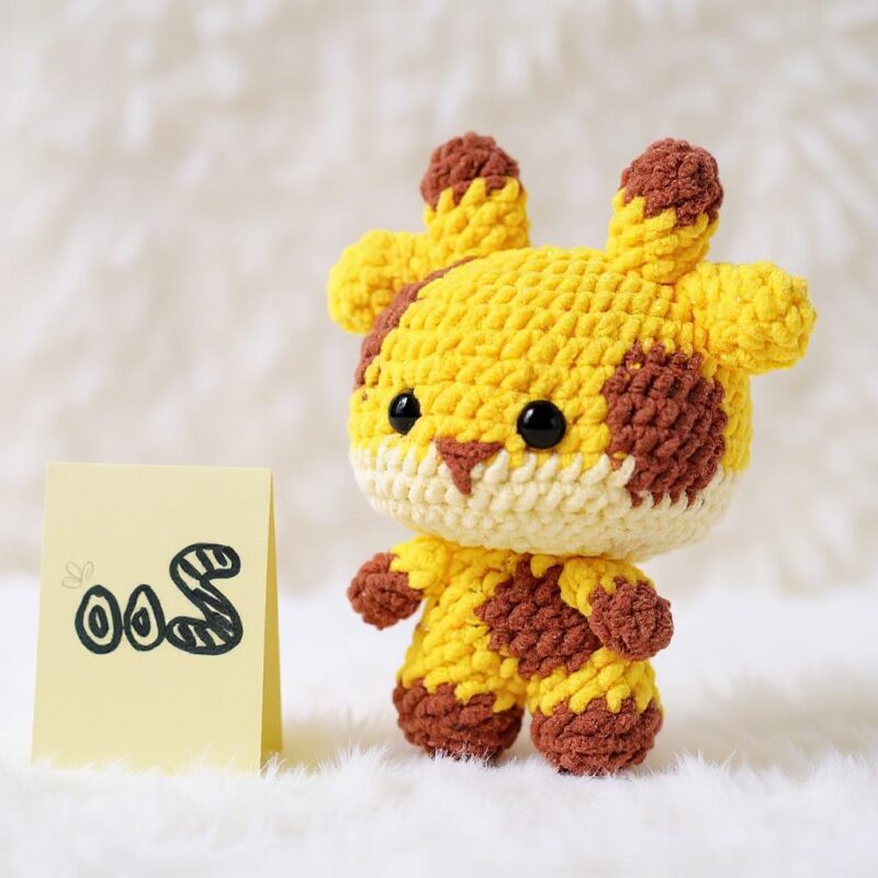 Baby Giraffe Amigurumi Crochet Pattern - Adorable DIY Stuffed Animal Toy - Instant Download PDF - Image 3