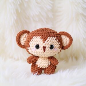 Baby Monkey Amigurumi Crochet Pattern - Adorable DIY Stuffed Animal Toy - Instant Download PDF