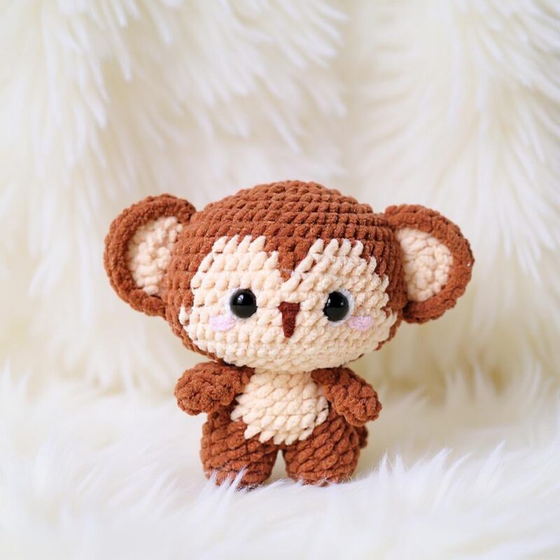 Baby Monkey Amigurumi Crochet Pattern - Adorable DIY Stuffed Animal Toy - Instant Download PDF
