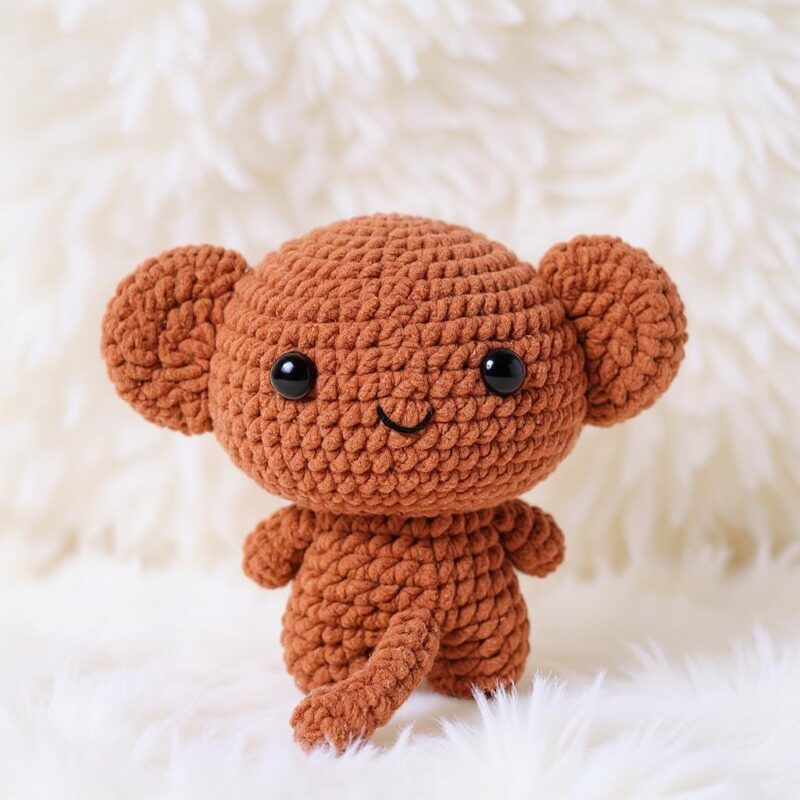 Baby Monkey Amigurumi Crochet Pattern - Adorable DIY Stuffed Animal Toy - Instant Download PDF - Image 5