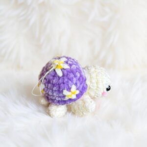 Daisy Turtle Amigurumi Crochet Pattern - Adorable DIY Stuffed Animal Toy - Instant Download PDF