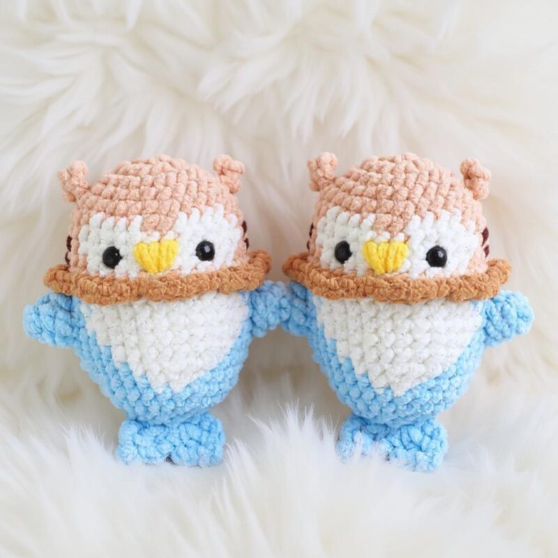 Baby Shark Owl Amigurumi Crochet Pattern - Adorable DIY Stuffed Animal Toy - Instant Download PDF - Image 2
