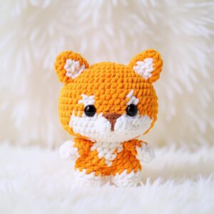 Baby Shiba Amigurumi Crochet Pattern - Adorable DIY Stuffed Animal Toy - Instant Download PDF
