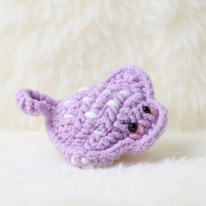 Baby Stingray Amigurumi Crochet Pattern - No-Sew - DIY Stuffed Animal Toy - Instant Download PDF