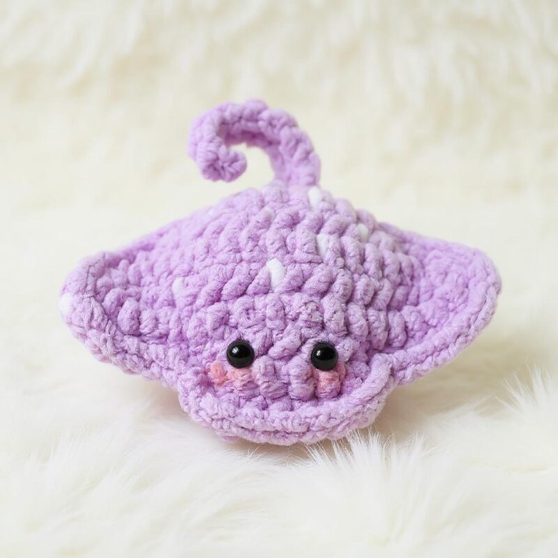 Baby Stingray Amigurumi Crochet Pattern - No-Sew - DIY Stuffed Animal Toy - Instant Download PDF - Image 4