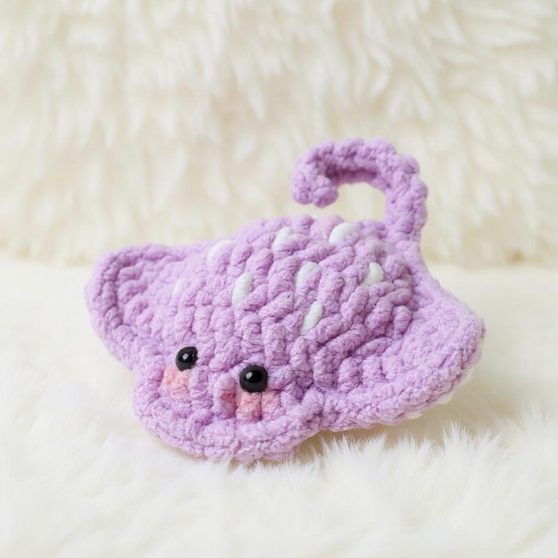 Baby Stingray Amigurumi Crochet Pattern - No-Sew - DIY Stuffed Animal Toy - Instant Download PDF - Image 5