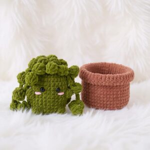Baby String of Pearls Amigurumi Crochet Pattern - Adorable DIY Potted Plant - Instant Download PDF