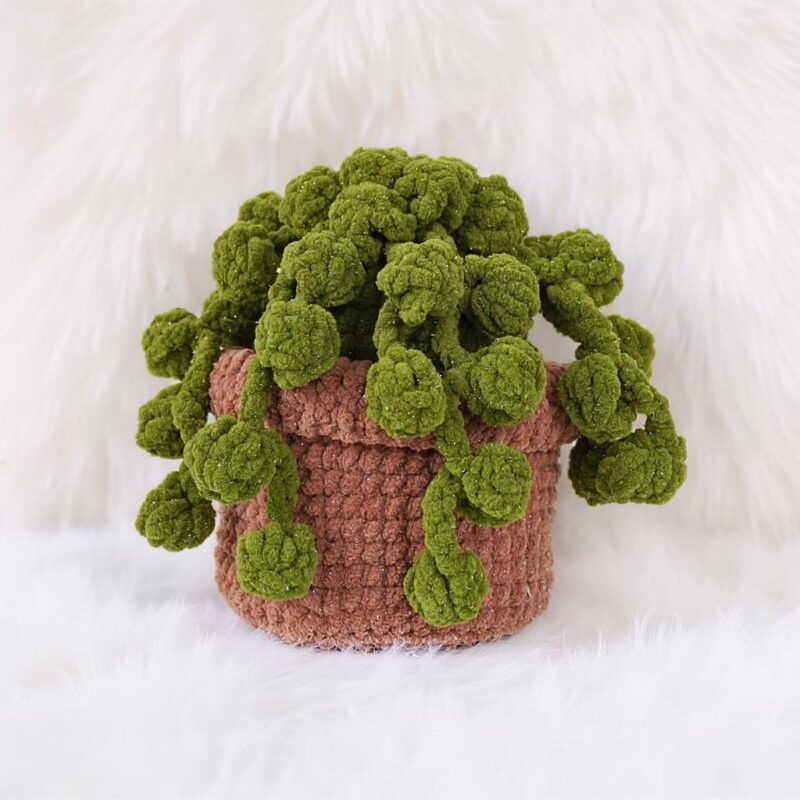 Baby String of Pearls Amigurumi Crochet Pattern - Adorable DIY Potted Plant - Instant Download PDF - Image 4