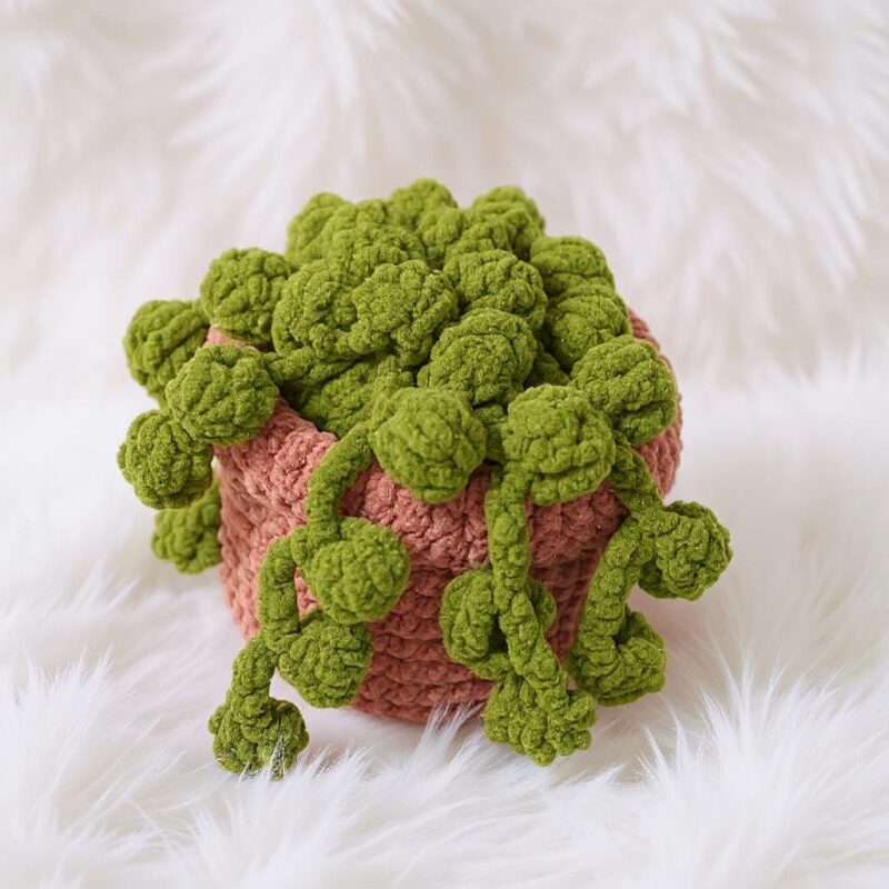 Baby String of Pearls Amigurumi Crochet Pattern - Adorable DIY Potted Plant - Instant Download PDF - Image 5