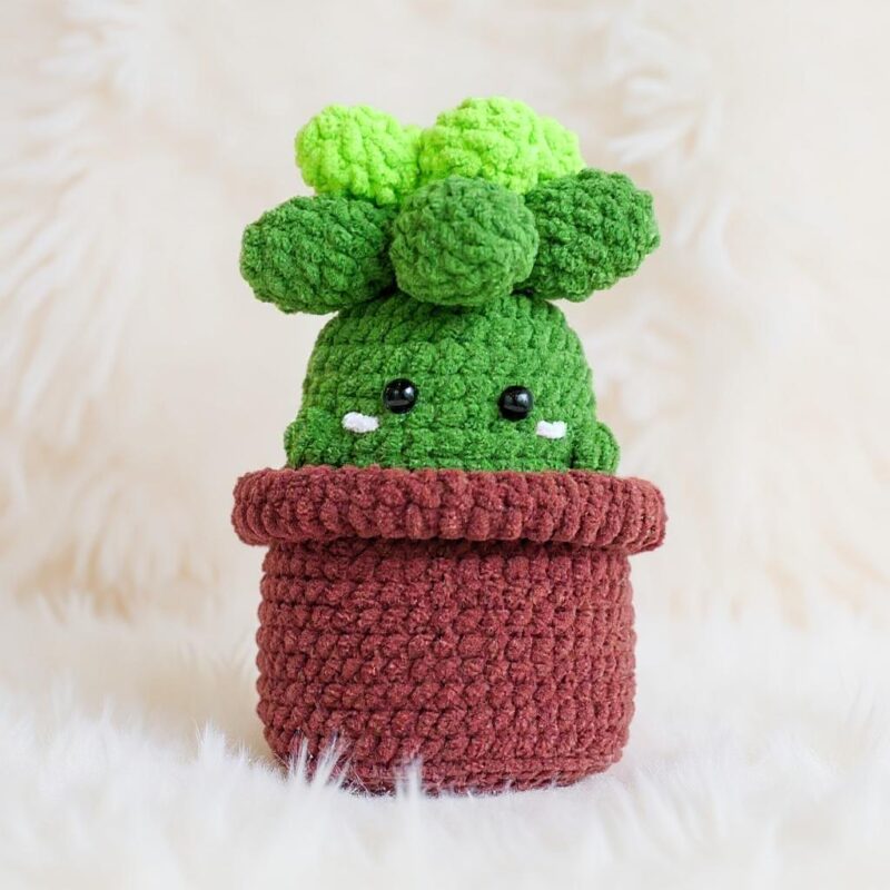 Baby Succulent Amigurumi Crochet Pattern - Adorable DIY Potted Plant - Instant Download PDF - Image 3