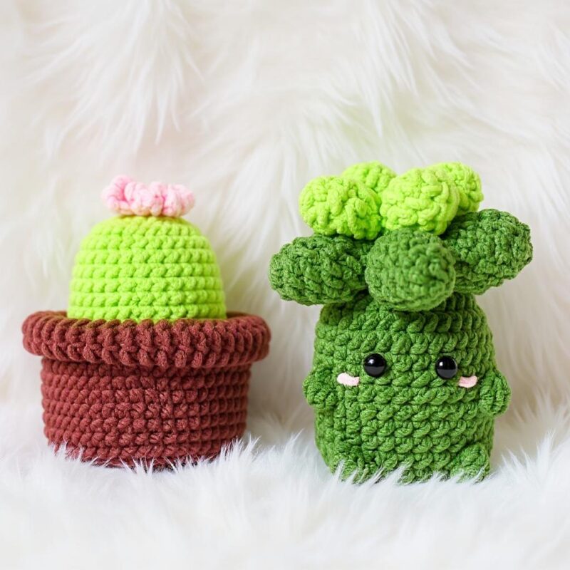 Baby Succulent Amigurumi Crochet Pattern - Adorable DIY Potted Plant - Instant Download PDF - Image 6