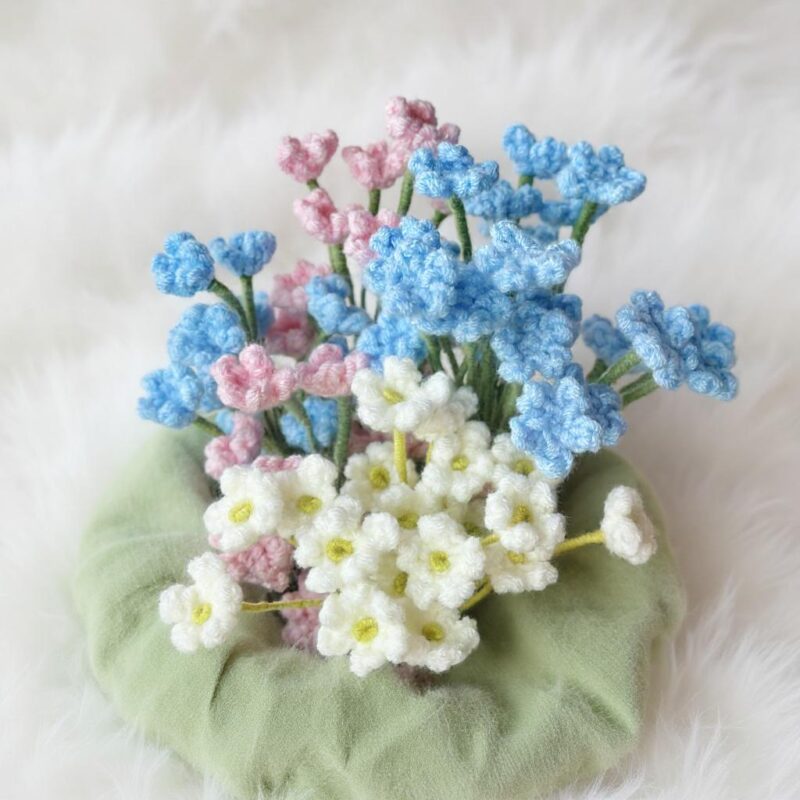 Baby's Breath Flowers Amigurumi Crochet Pattern - Delicate DIY Floral Bouquet - Instant Download PDF - Image 3