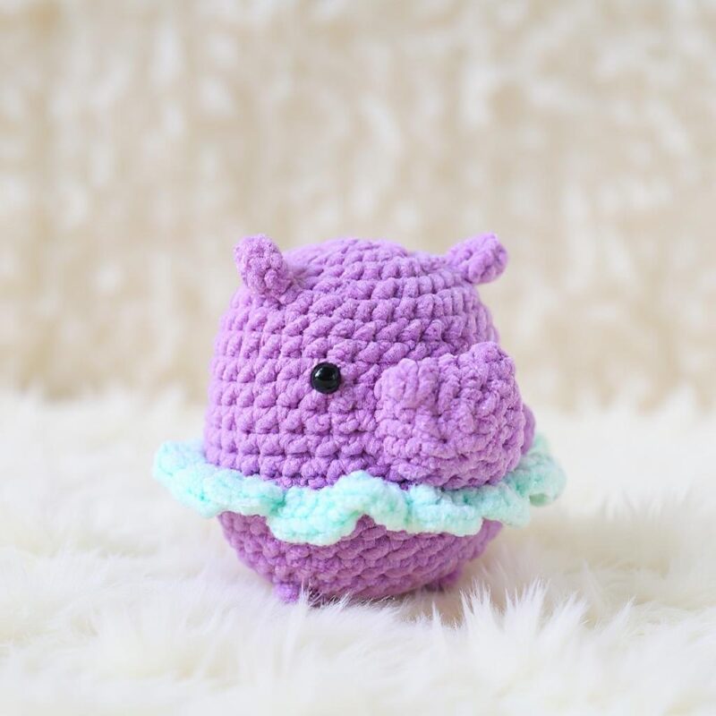 Ballerina Hippo Amigurumi Crochet Pattern - No-Sew DIY Stuffed Animal Toy - Instant Download PDF - Image 3