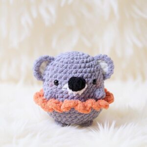 Ballerina Koala Amigurumi Crochet Pattern - No-Sew - DIY Stuffed Animal Toy - Instant Download PDF