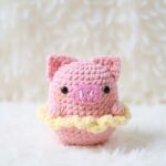 Ballerina Pig Amigurumi Crochet Pattern - Low-Sew - DIY Stuffed Animal Toy - Instant Download PDF