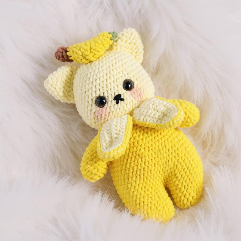 Banana Cat Amigurumi Crochet Pattern - Adorable DIY Stuffed Animal Toy - Instant Download PDF - Image 2