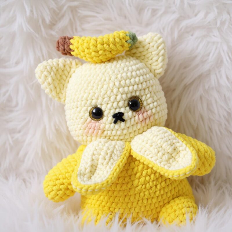 Banana Cat Amigurumi Crochet Pattern - Adorable DIY Stuffed Animal Toy - Instant Download PDF - Image 3
