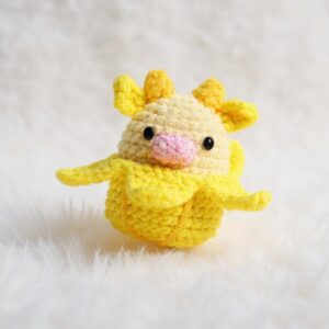 Banana Cow Amigurumi Crochet Pattern - Adorable DIY Stuffed Animal Toy - Instant Download PDF