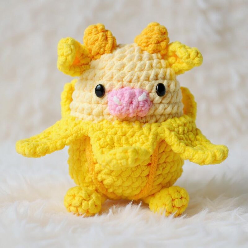 Banana Cow Amigurumi Crochet Pattern - Adorable DIY Stuffed Animal Toy - Instant Download PDF - Image 2
