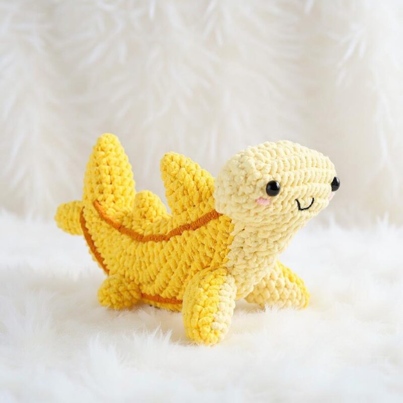 Banana Shark Amigurumi Crochet Pattern - Adorable DIY Stuffed Animal Toy - Instant Download PDF - Image 2