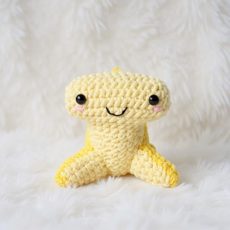 Banana Shark Amigurumi Crochet Pattern - Adorable DIY Stuffed Animal Toy - Instant Download PDF - Image 6