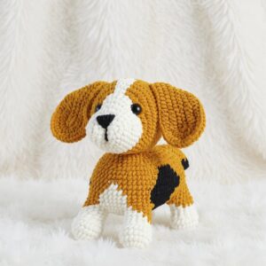 Basset Hound Amigurumi Crochet Pattern - Adorable DIY Stuffed Animal Toy - Instant Download PDF