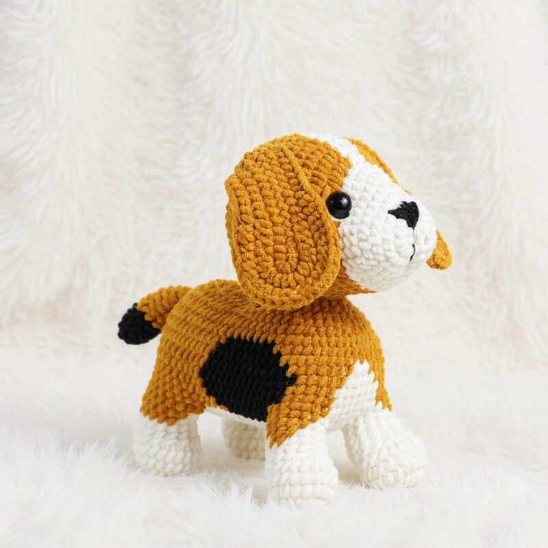 Basset Hound Amigurumi Crochet Pattern - Adorable DIY Stuffed Animal Toy - Instant Download PDF - Image 2